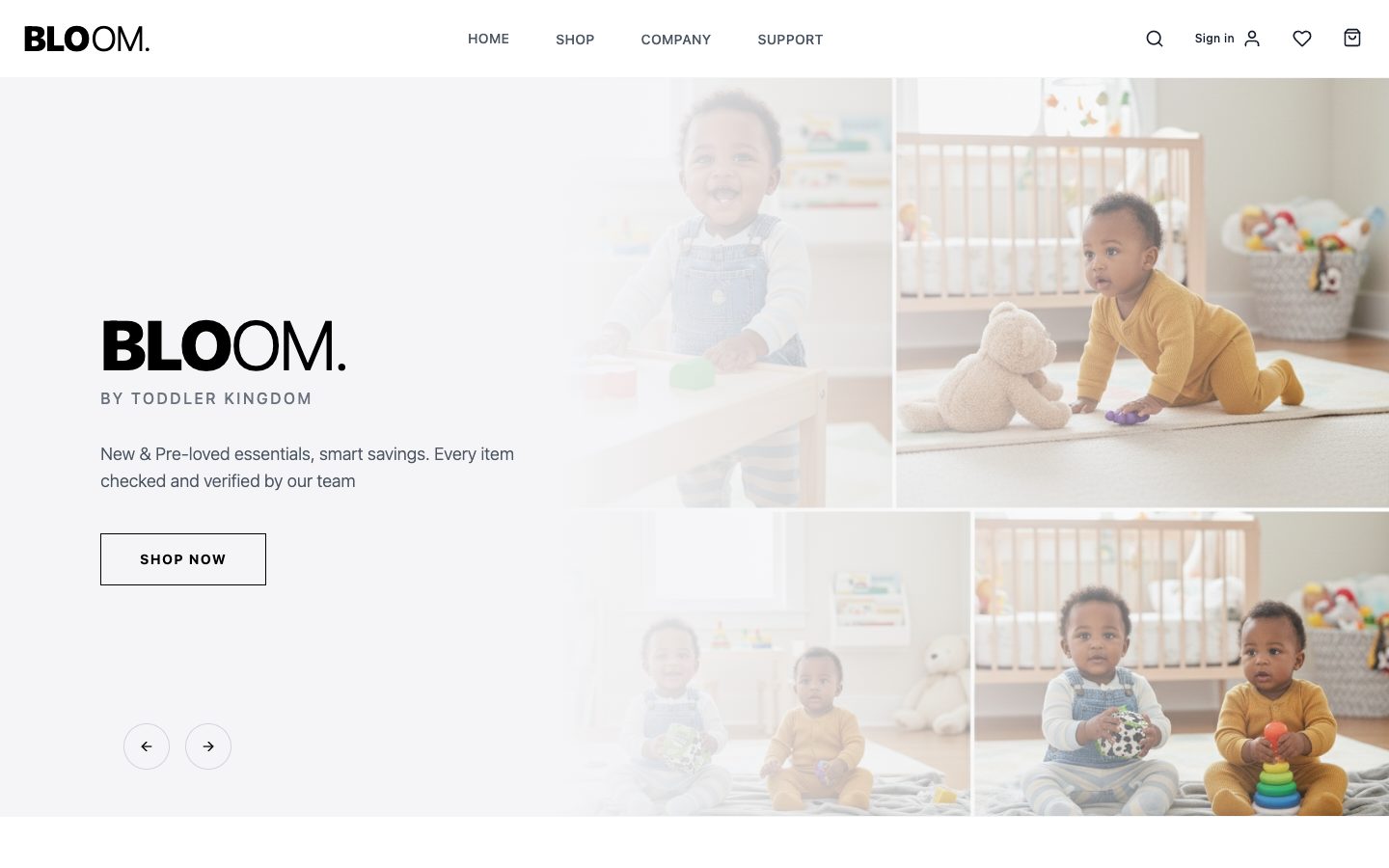 Bloom Jamaica website homepage